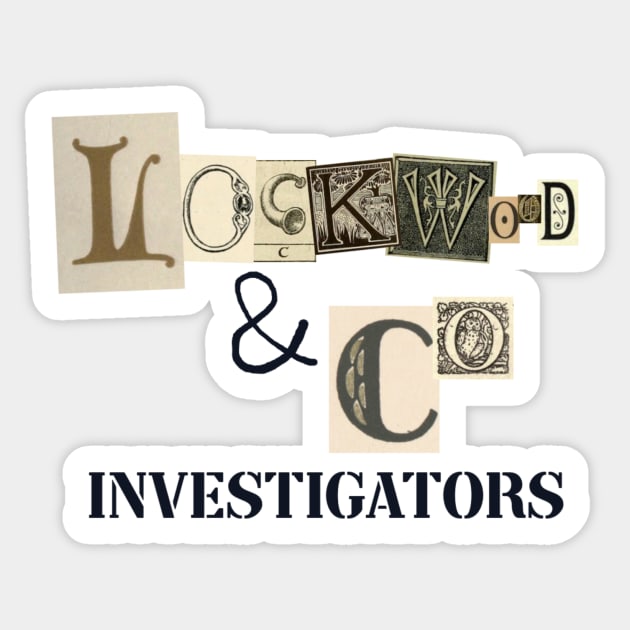 Lockwood & Co: Investigators - Cutout Letter Sticker by LochNestFarm